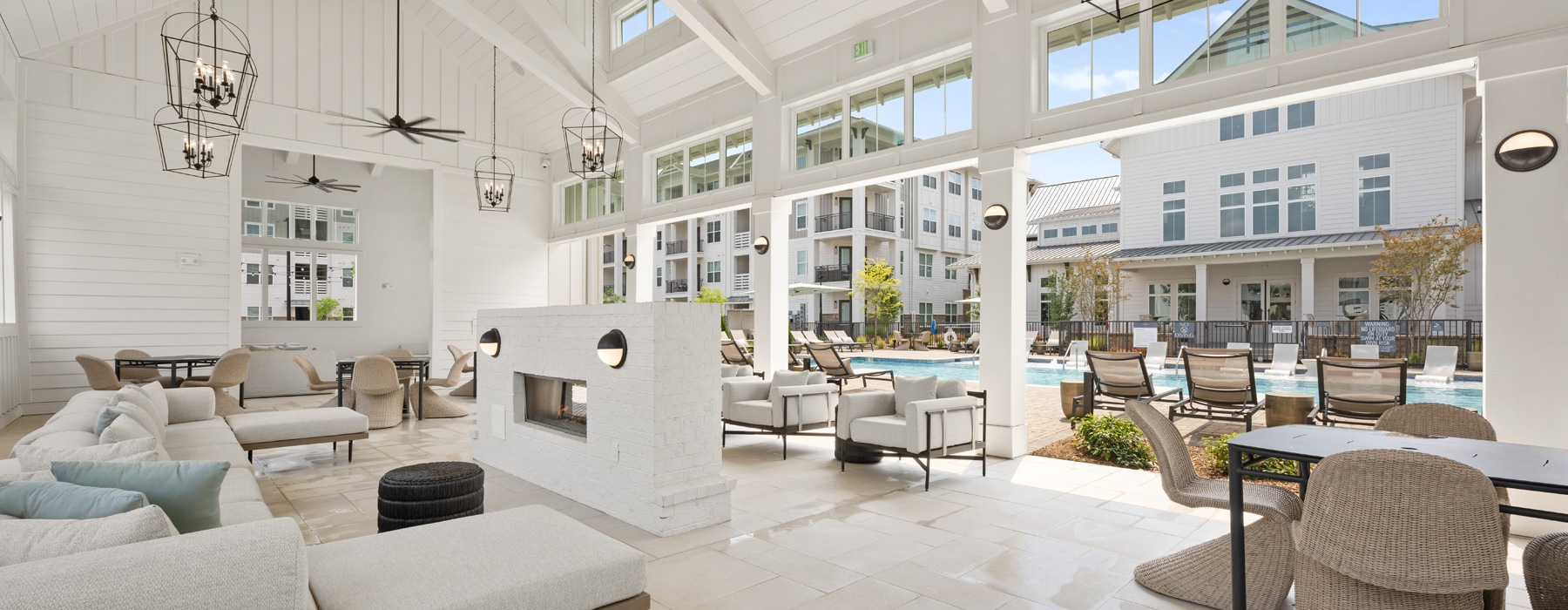 a large room with a large white ceiling and a large white ceiling